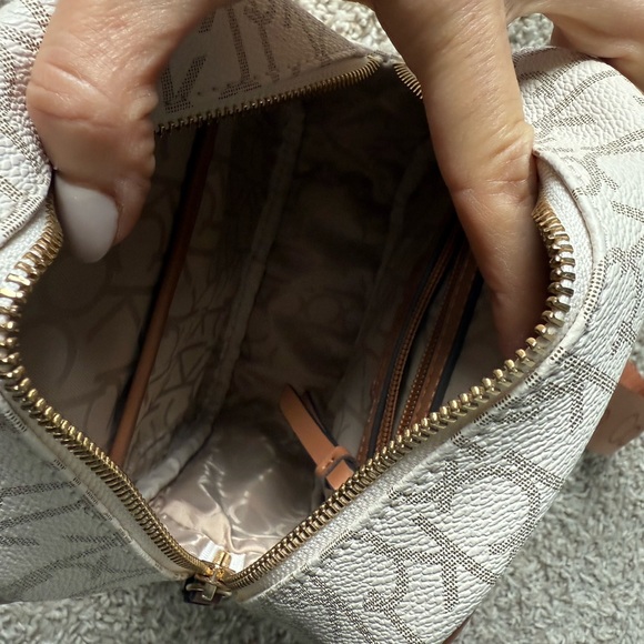 Calvin Klein Cream and Brown Monogram Backpack - Picture 5 of 7